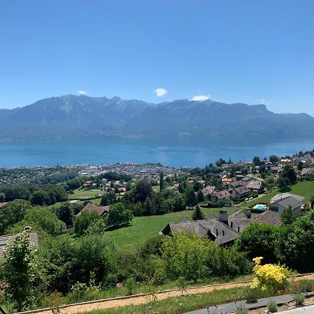 Appartement Moderne Avec Vue Panoramique A Jongny Proche De Montreux Dış mekan fotoğraf