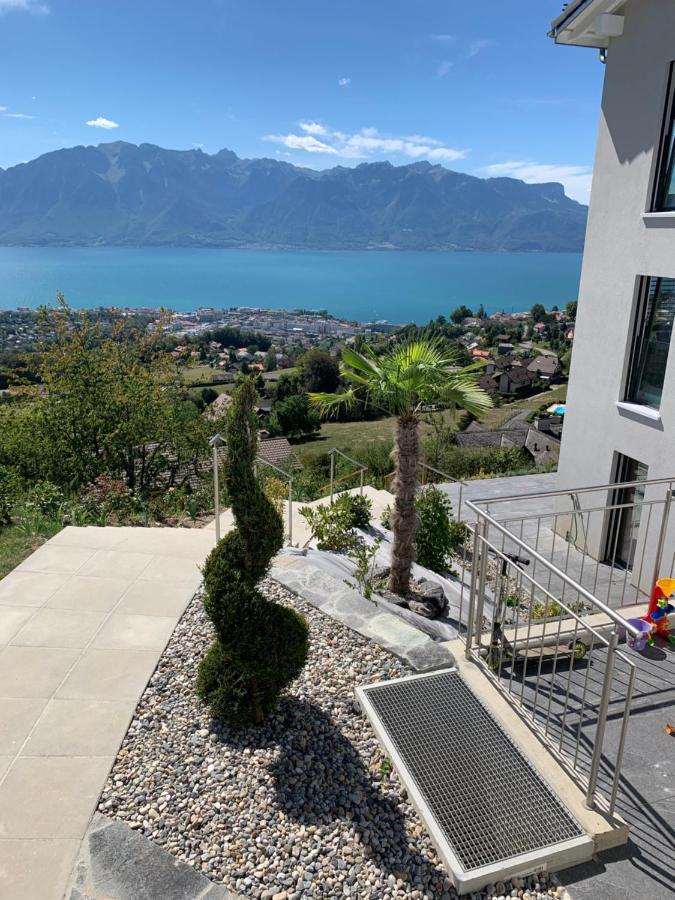 Appartement Moderne Avec Vue Panoramique A Jongny Proche De Montreux Dış mekan fotoğraf