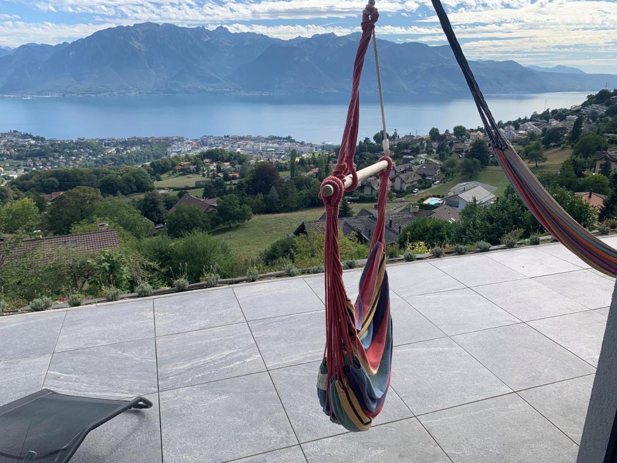 Appartement Moderne Avec Vue Panoramique A Jongny Proche De Montreux Dış mekan fotoğraf