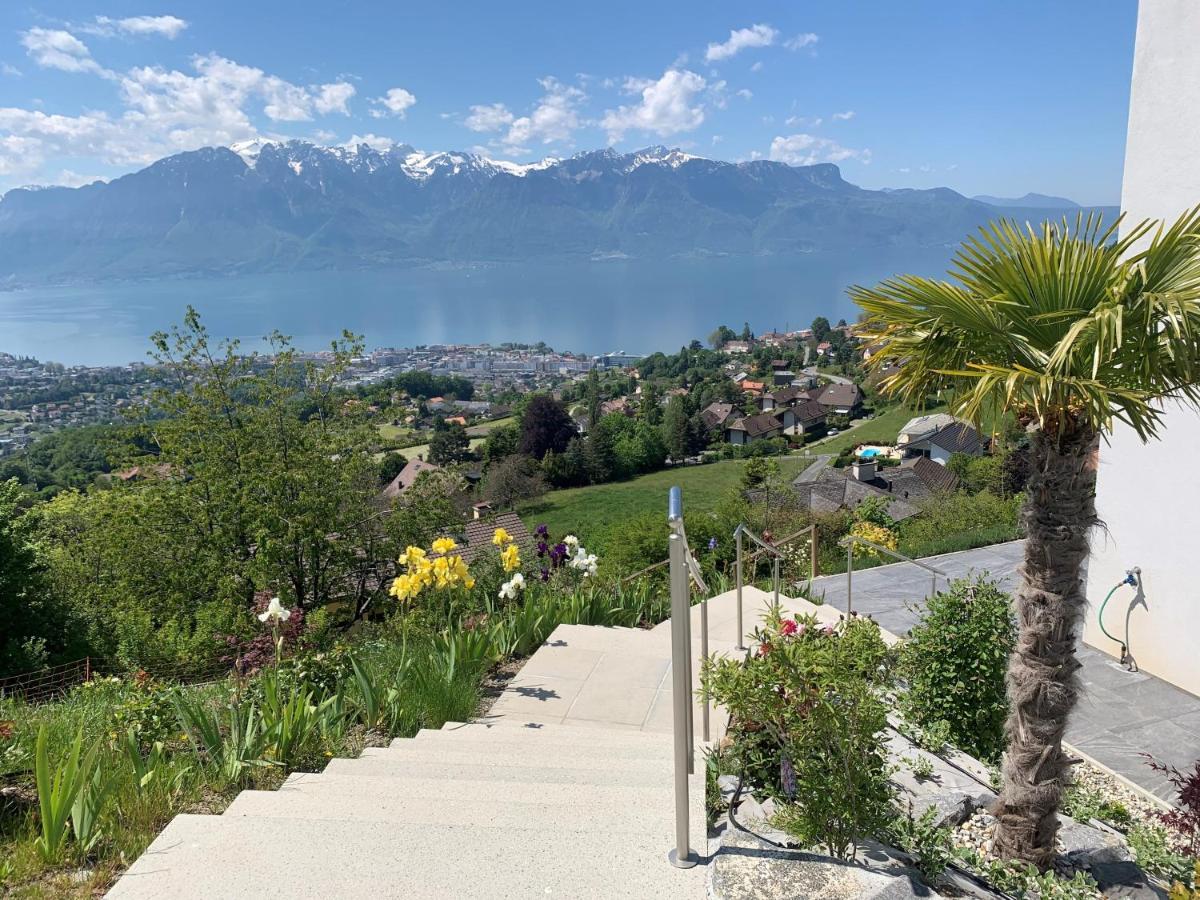 Appartement Moderne Avec Vue Panoramique A Jongny Proche De Montreux Dış mekan fotoğraf