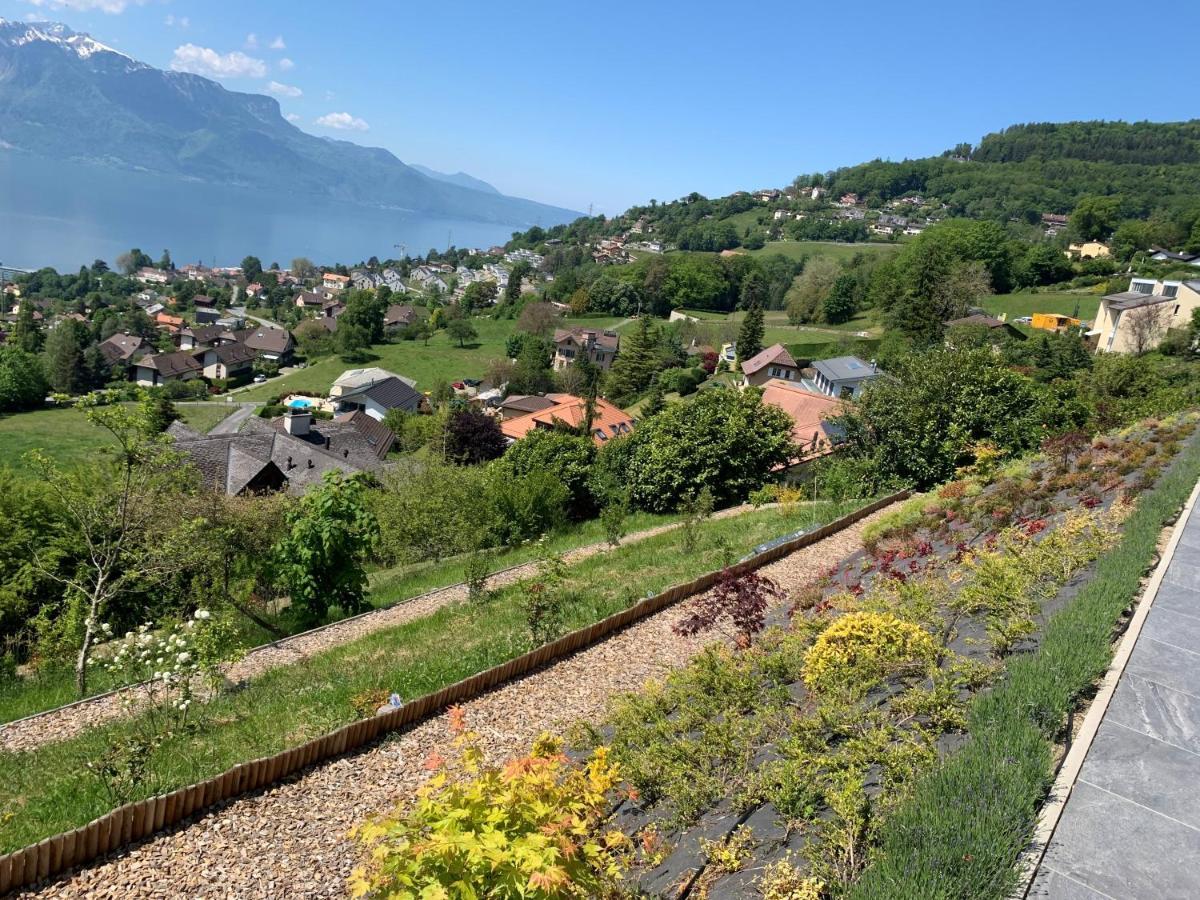 Appartement Moderne Avec Vue Panoramique A Jongny Proche De Montreux Dış mekan fotoğraf