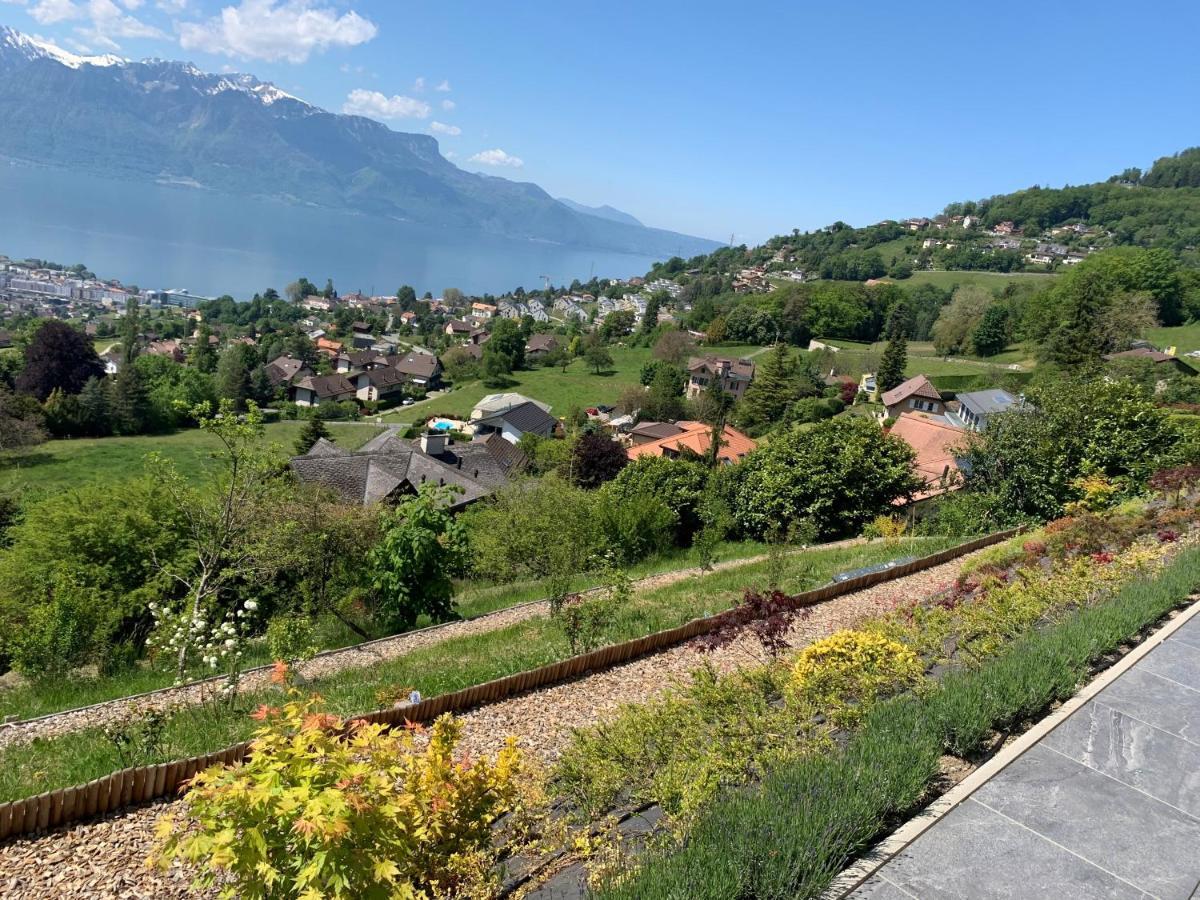 Appartement Moderne Avec Vue Panoramique A Jongny Proche De Montreux Dış mekan fotoğraf