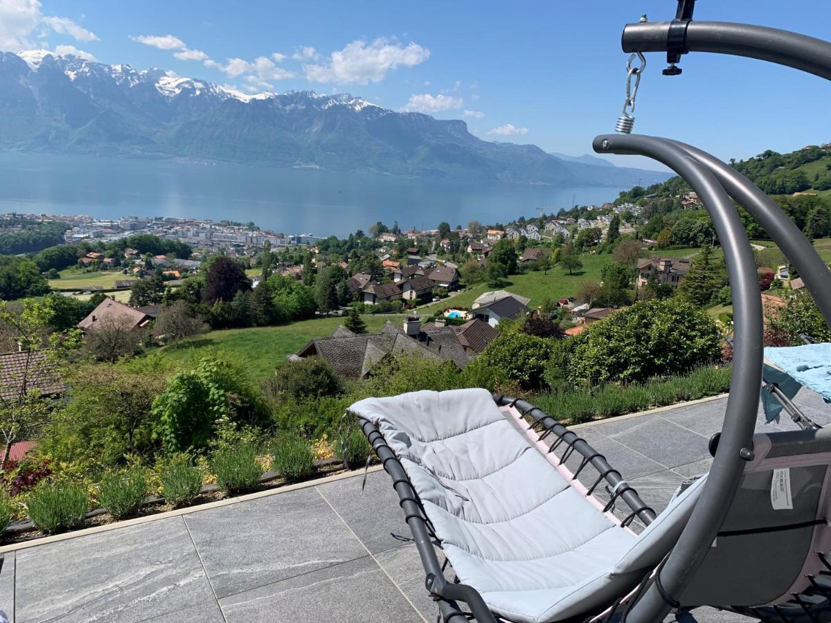 Appartement Moderne Avec Vue Panoramique A Jongny Proche De Montreux Dış mekan fotoğraf