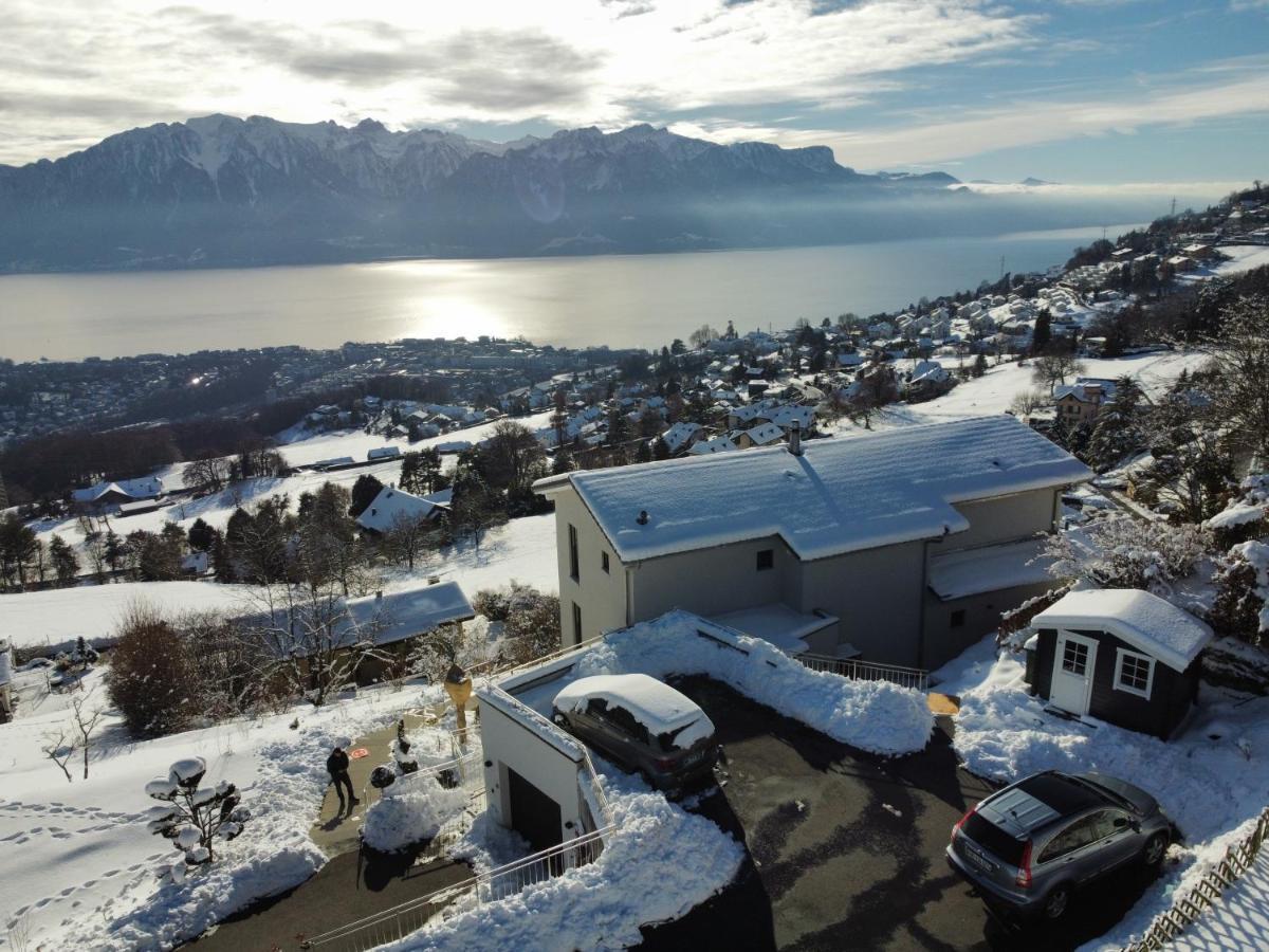 Appartement Moderne Avec Vue Panoramique A Jongny Proche De Montreux Dış mekan fotoğraf