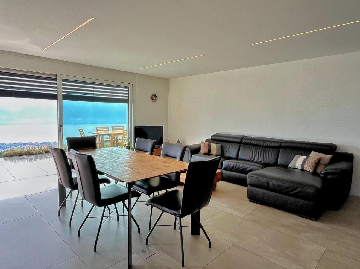 Appartement Moderne Avec Vue Panoramique A Jongny Proche De Montreux Dış mekan fotoğraf