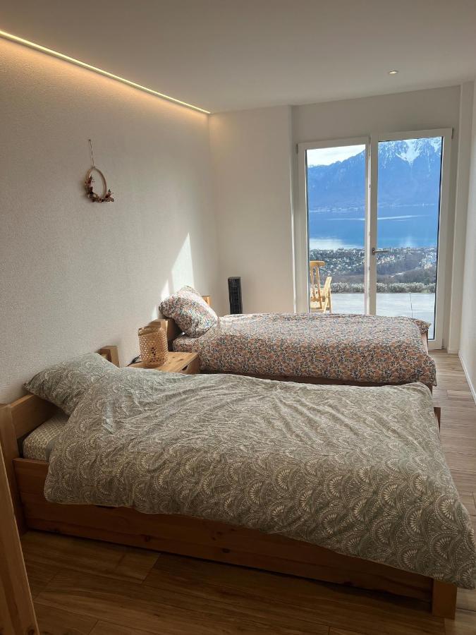 Appartement Moderne Avec Vue Panoramique A Jongny Proche De Montreux Dış mekan fotoğraf